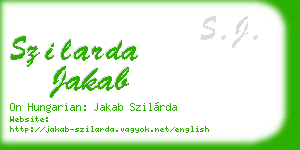 szilarda jakab business card
