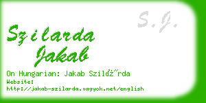 szilarda jakab business card